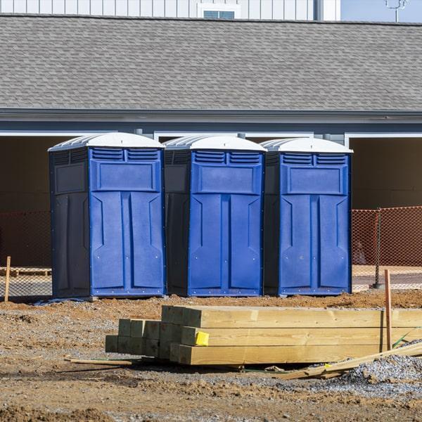Heavy-duty construction site porta potty in East St. Louis, Illinois
